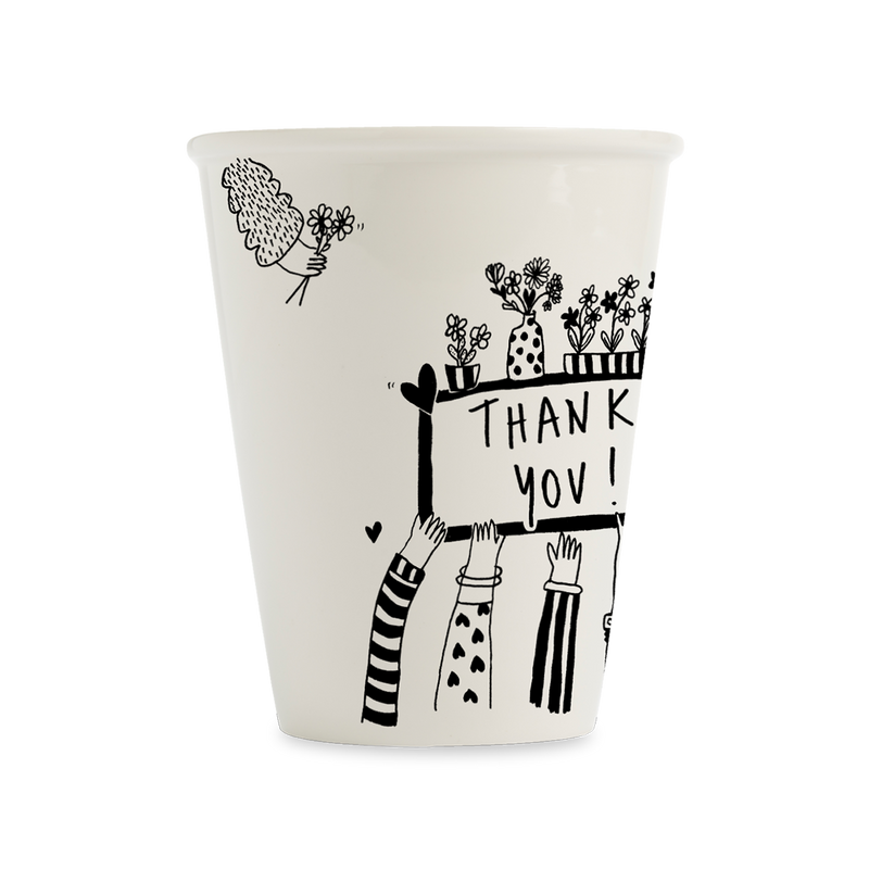 Becher thank you arms
