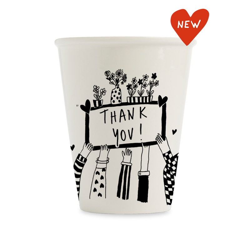 Becher thank you arms