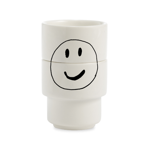 egg cup smiley (set of 2)