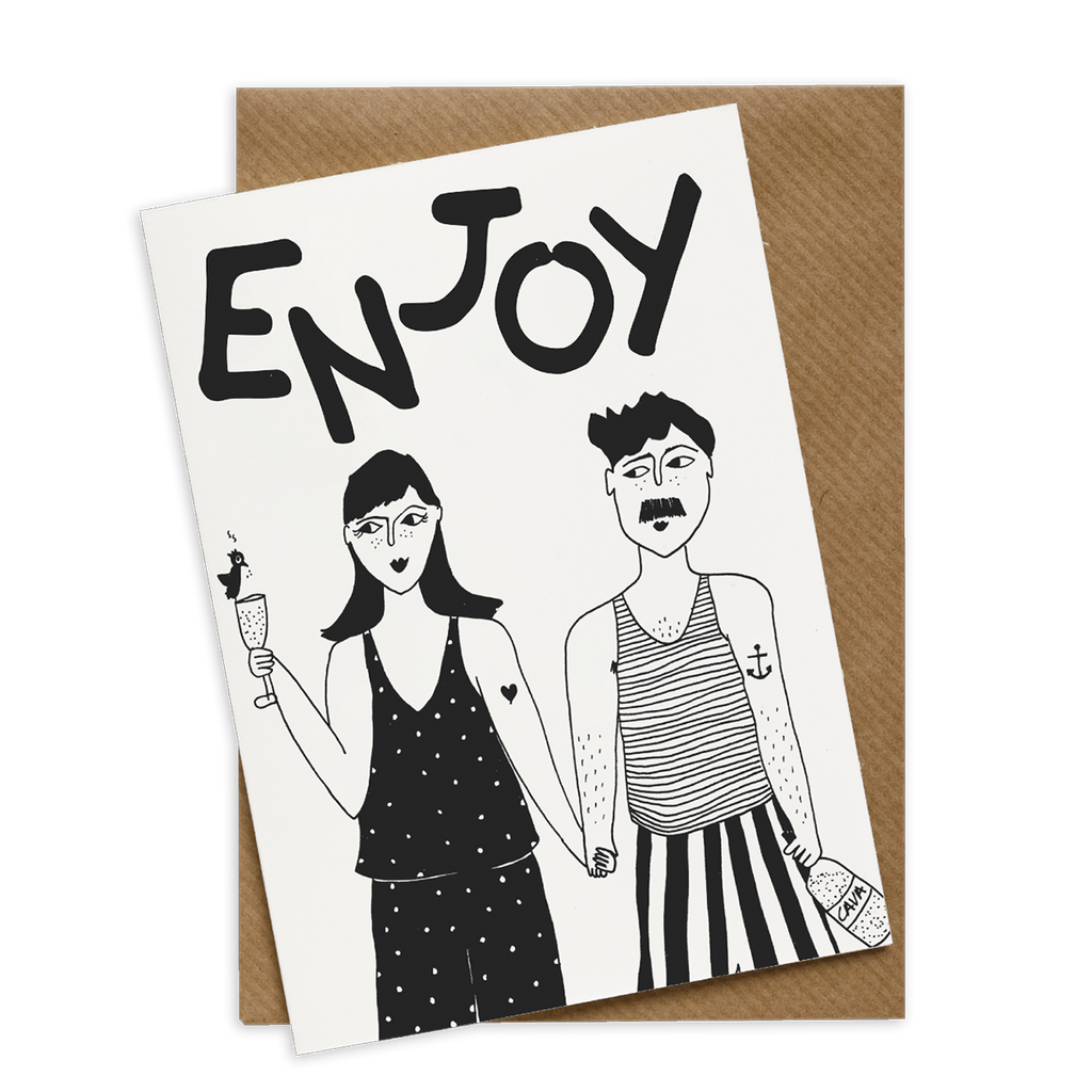greeting card enjoy apero couple