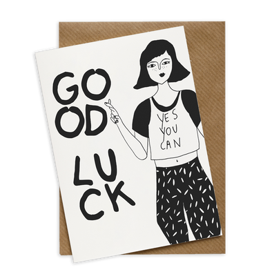wenskaart good luck yes you can