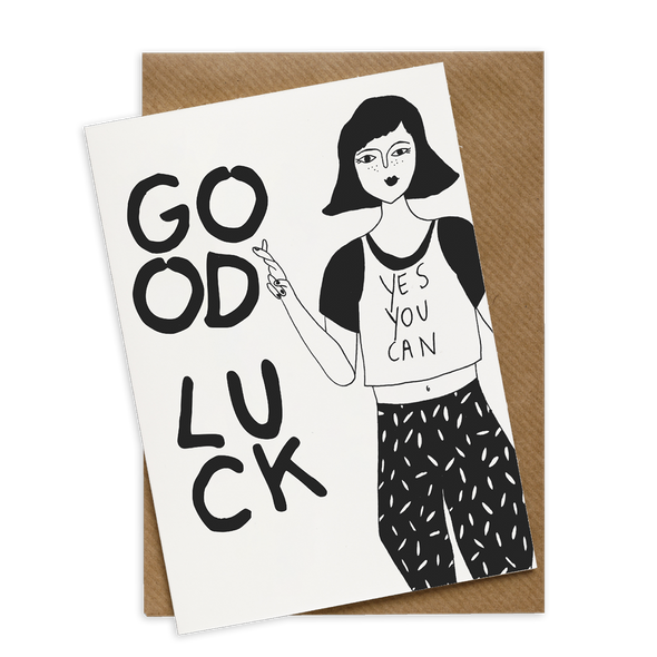 wenskaart good luck yes you can