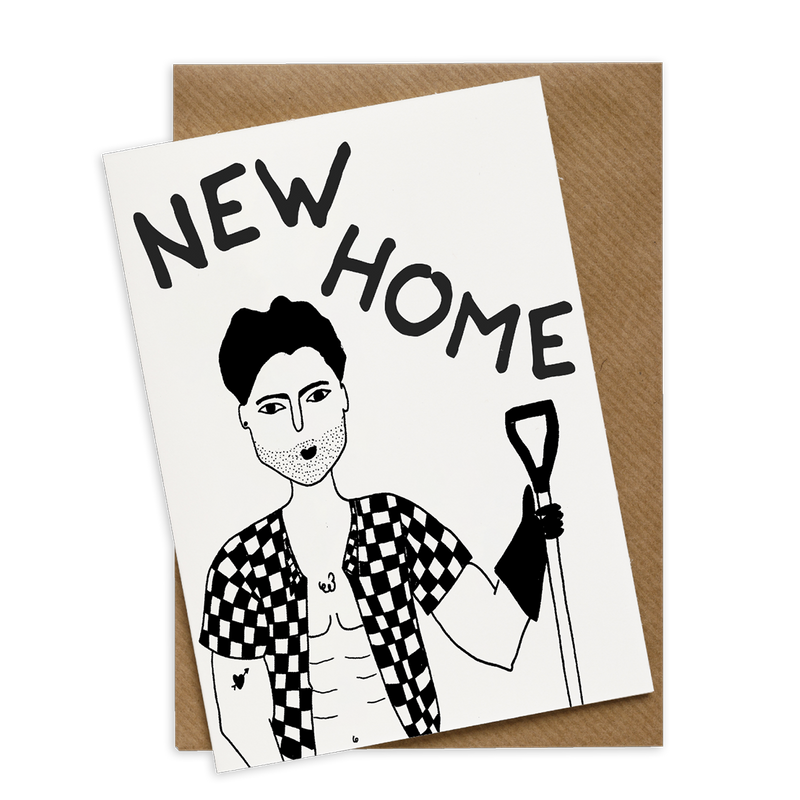 wenskaart new home gardenman