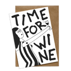 wenskaart time for wine