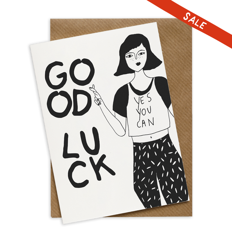 wenskaart good luck yes you can