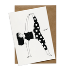 wenskaart love you - yoga fart