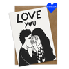 wenskaart love you secret kissers