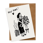 greeting card new home plant lover