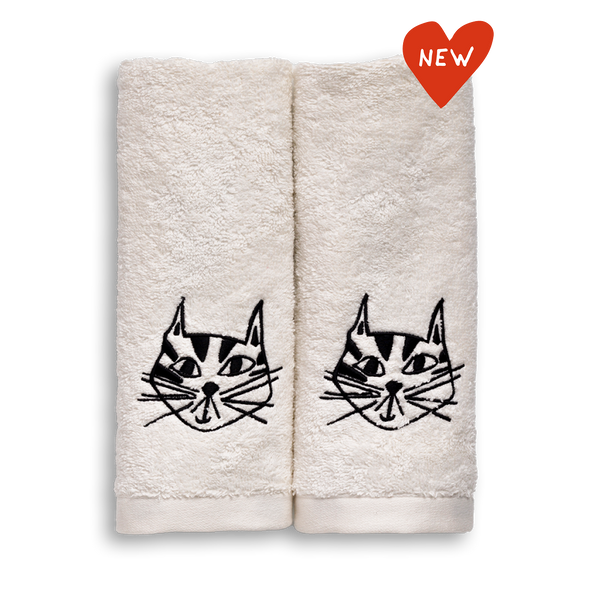 gastendoek set cat (set*2)