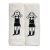 gastendoek smiley girl (set*2)