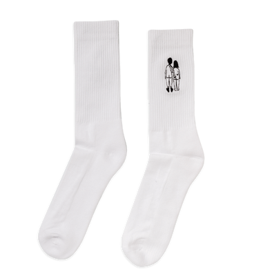 gym socks naked couple back