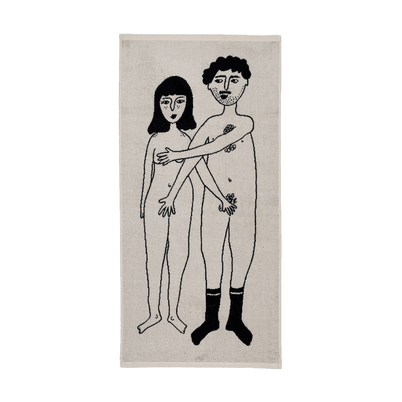handdoek naked couple
