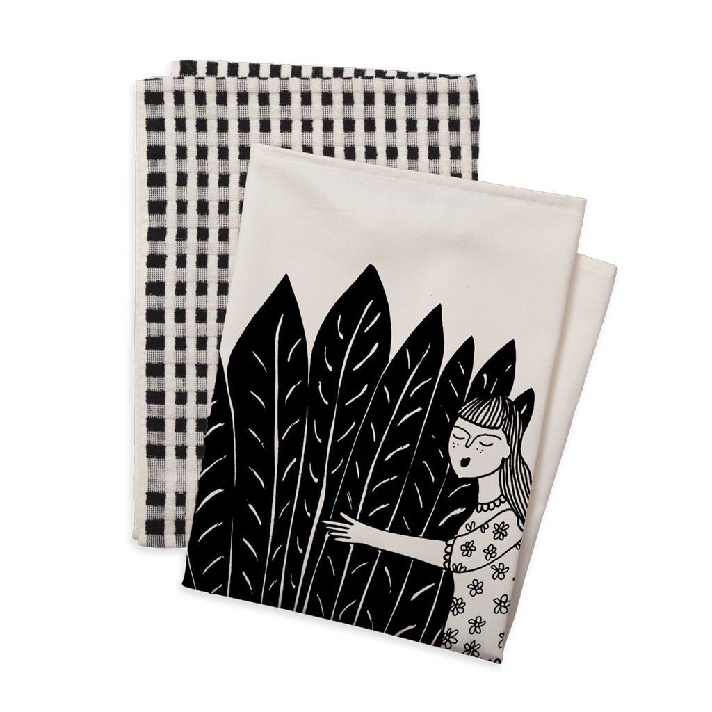 set keukenhanddoeken plant hugger