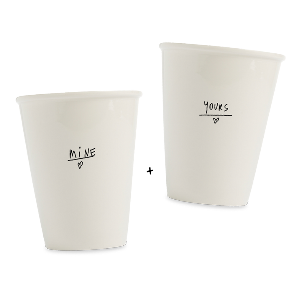 set cups mine + yours