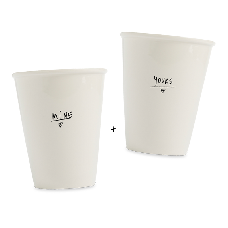 set cups mine + yours