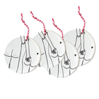 set of 4 hangers naked couple back