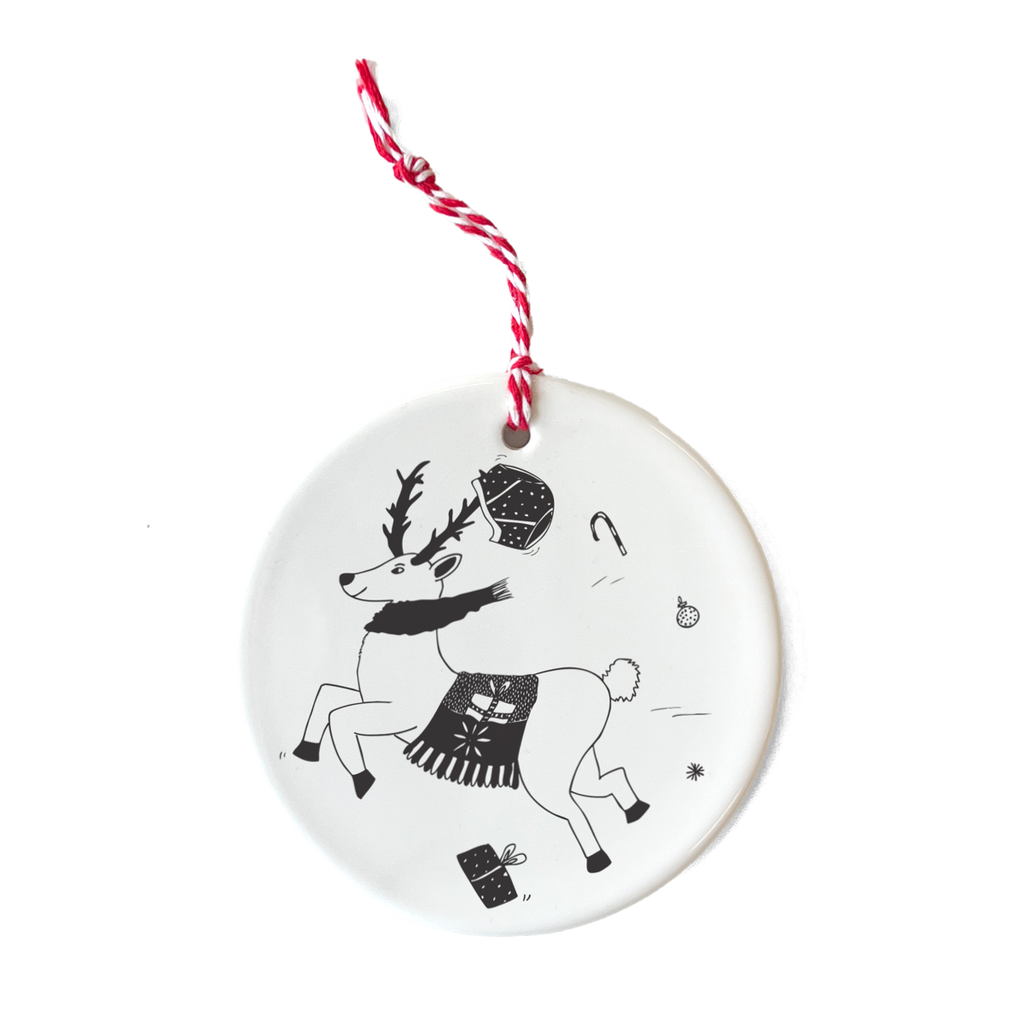 ornament naughty rudolph