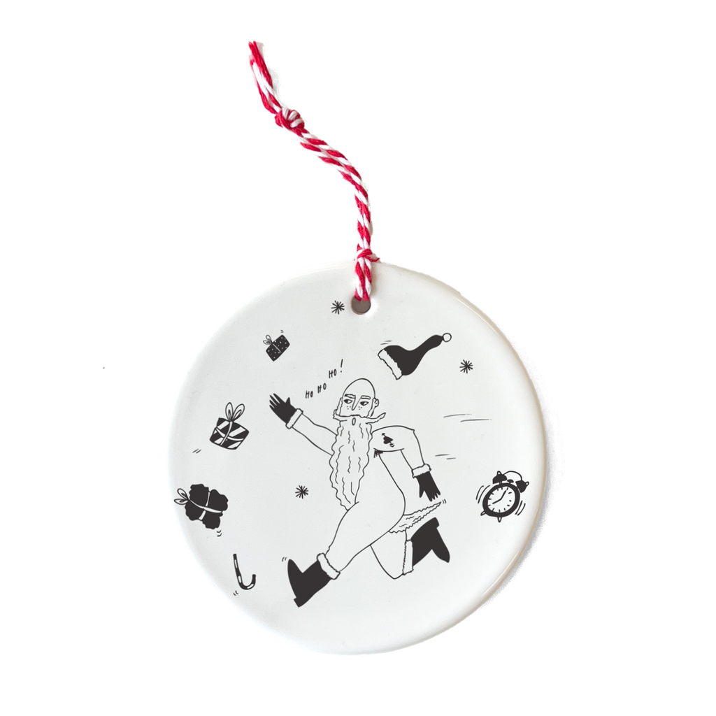 ornament naughty rudolph