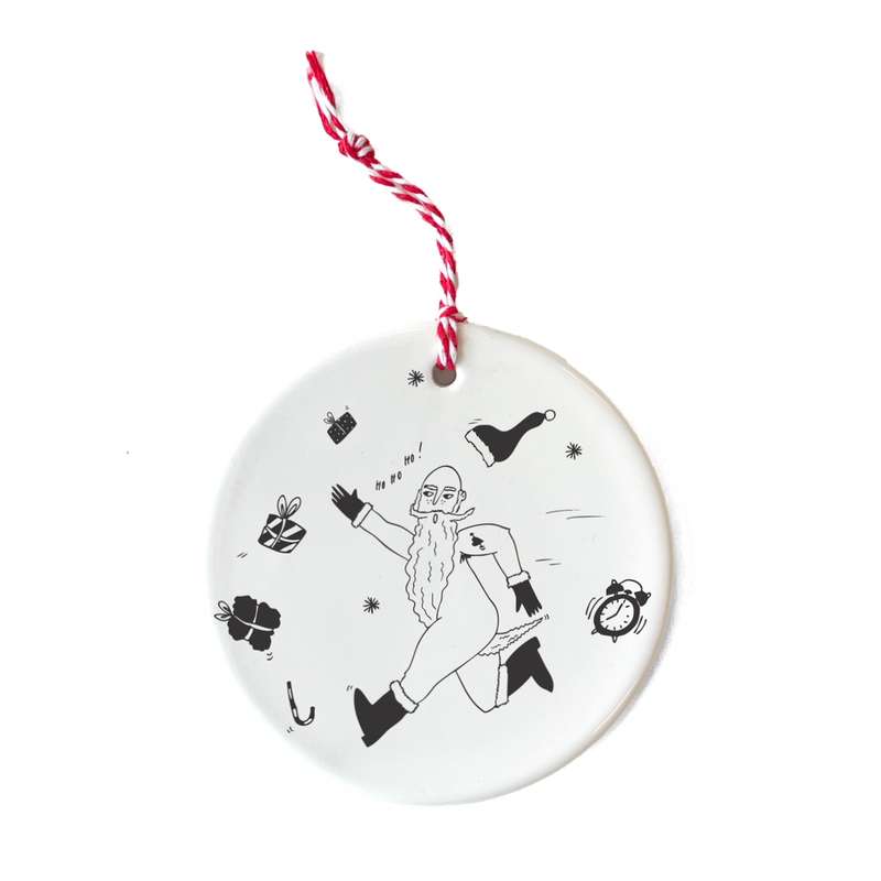 ornament naughty rudolph