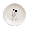 breakfast plate naked couple back