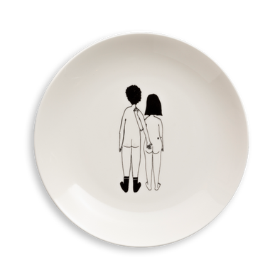bord naked couple back