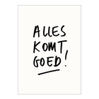 postkaart alles komt goed