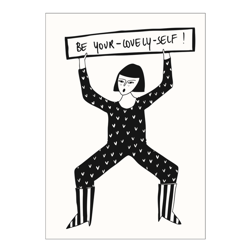 postcard be your lovely self