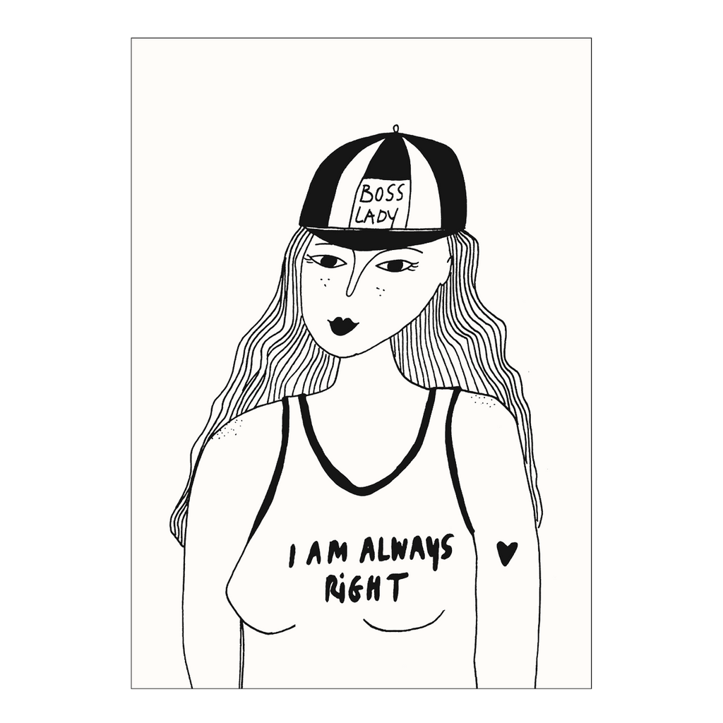 poster boss lady A4
