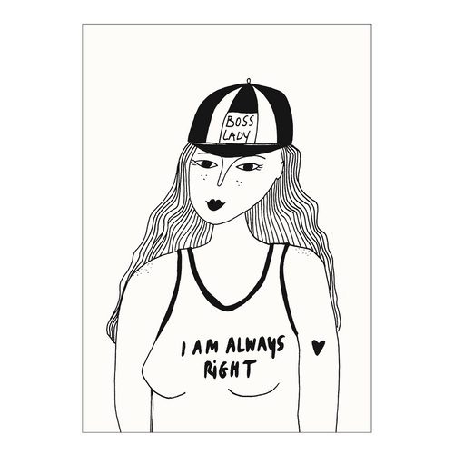 poster boss lady A4