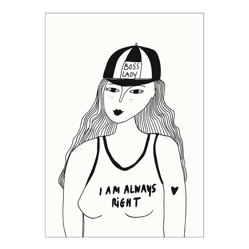 poster boss lady A4