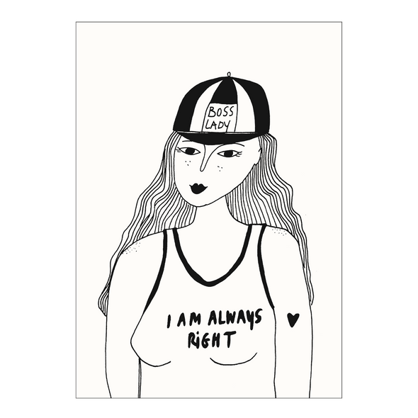 poster boss lady A4