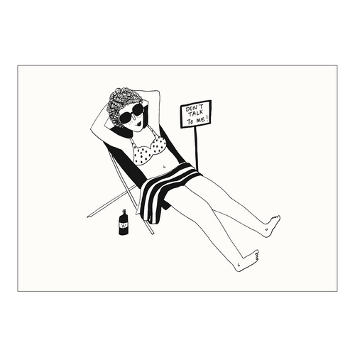 poster don't talk to me A4