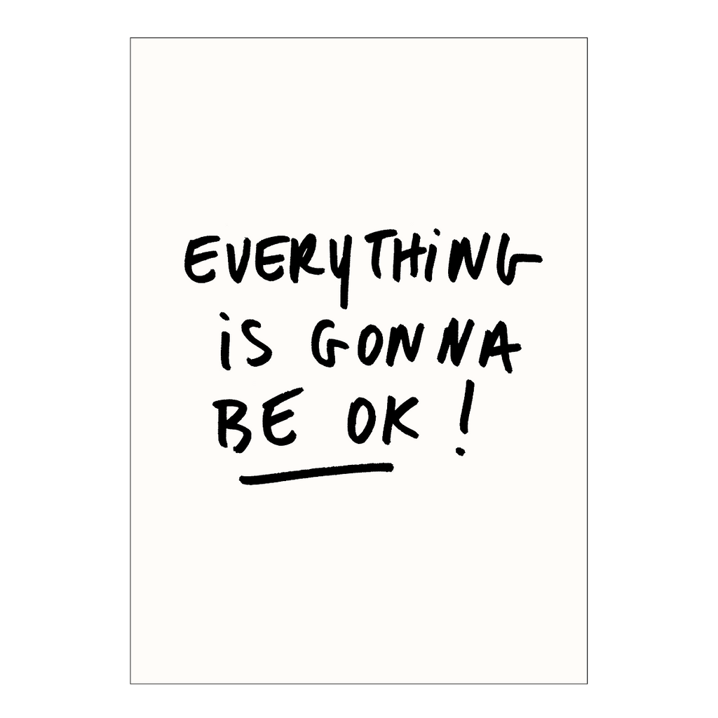 postkaart everything is gonna be ok
