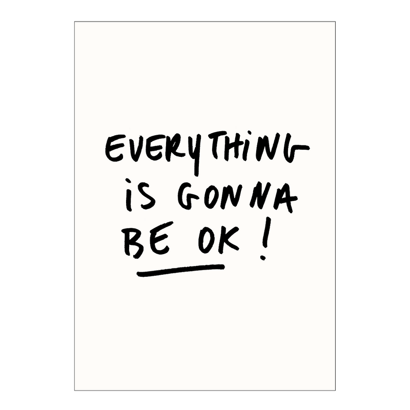 postkaart everything is gonna be ok