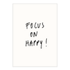 postkaart focus on happy