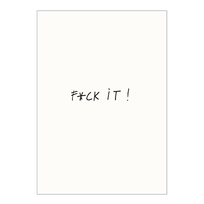 postkaart f*ck it