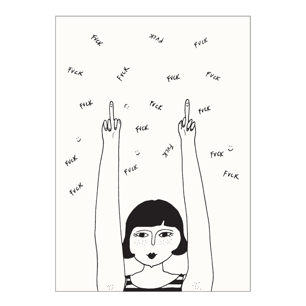 postcard fuck fuck fuck