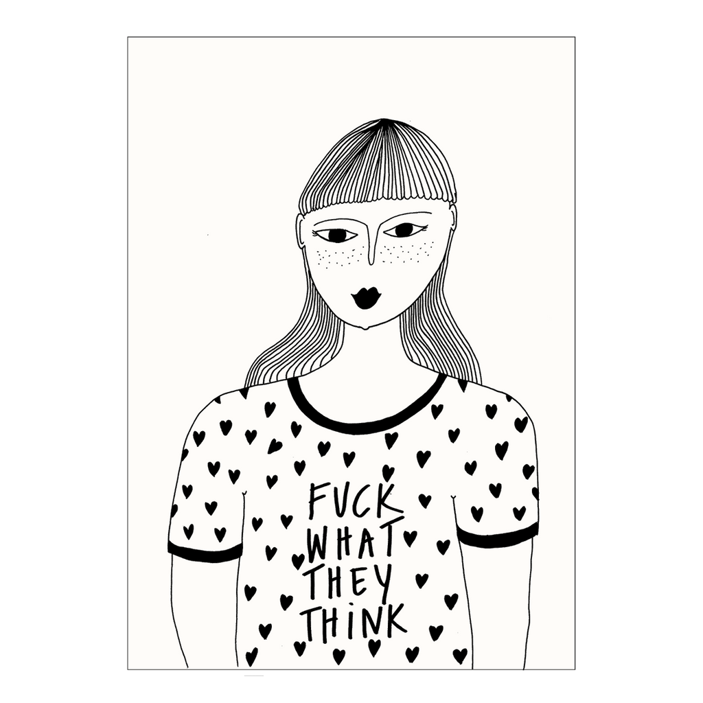 postkaart f*ck what they think