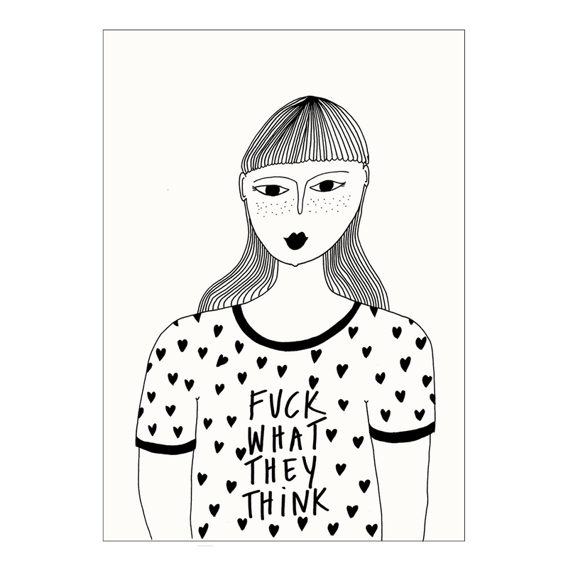 postkaart f*ck what they think