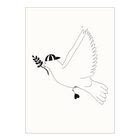 postkaart hipster peace pigeon