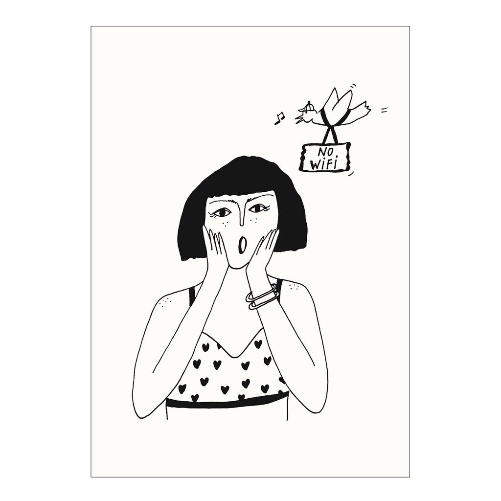 postkaart no wifi drama