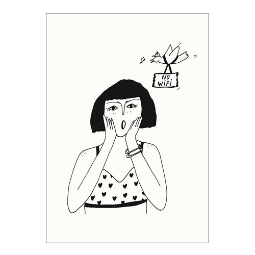 postcard no wifi drama