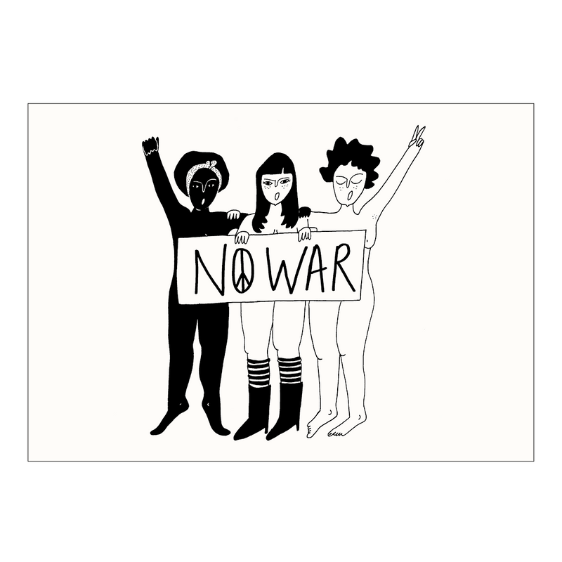 carte postale no war