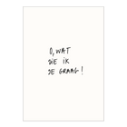 postkaart o, wat zie ik je graag!