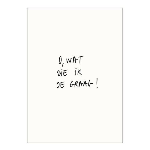 postcard o, wat zie ik je graag!