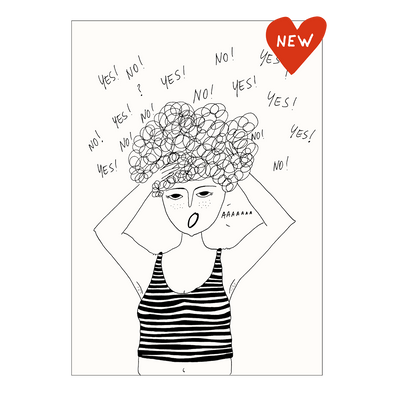 postkaart overthinking