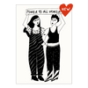 postkaart power to all women 2025