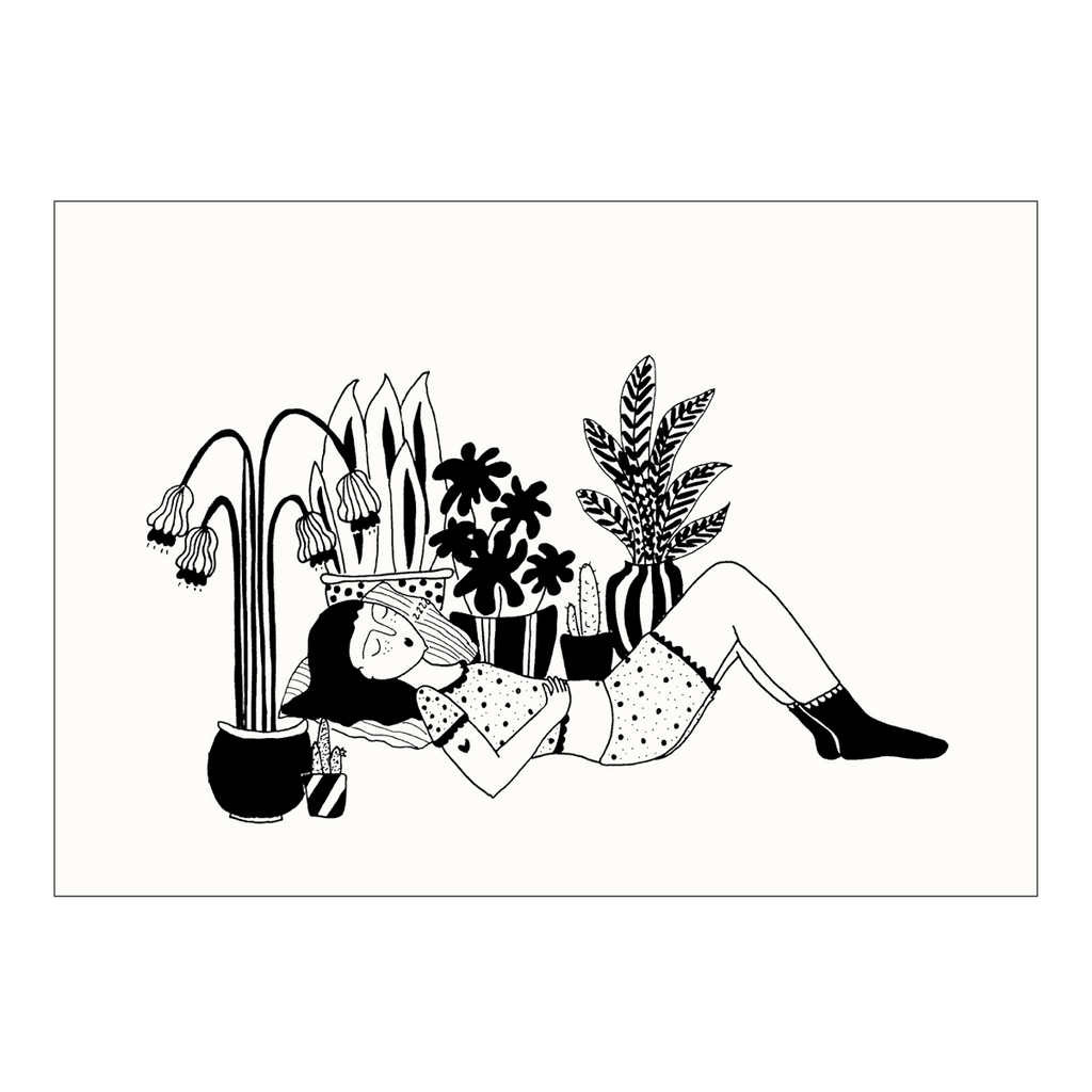 postcard sleeping beauty