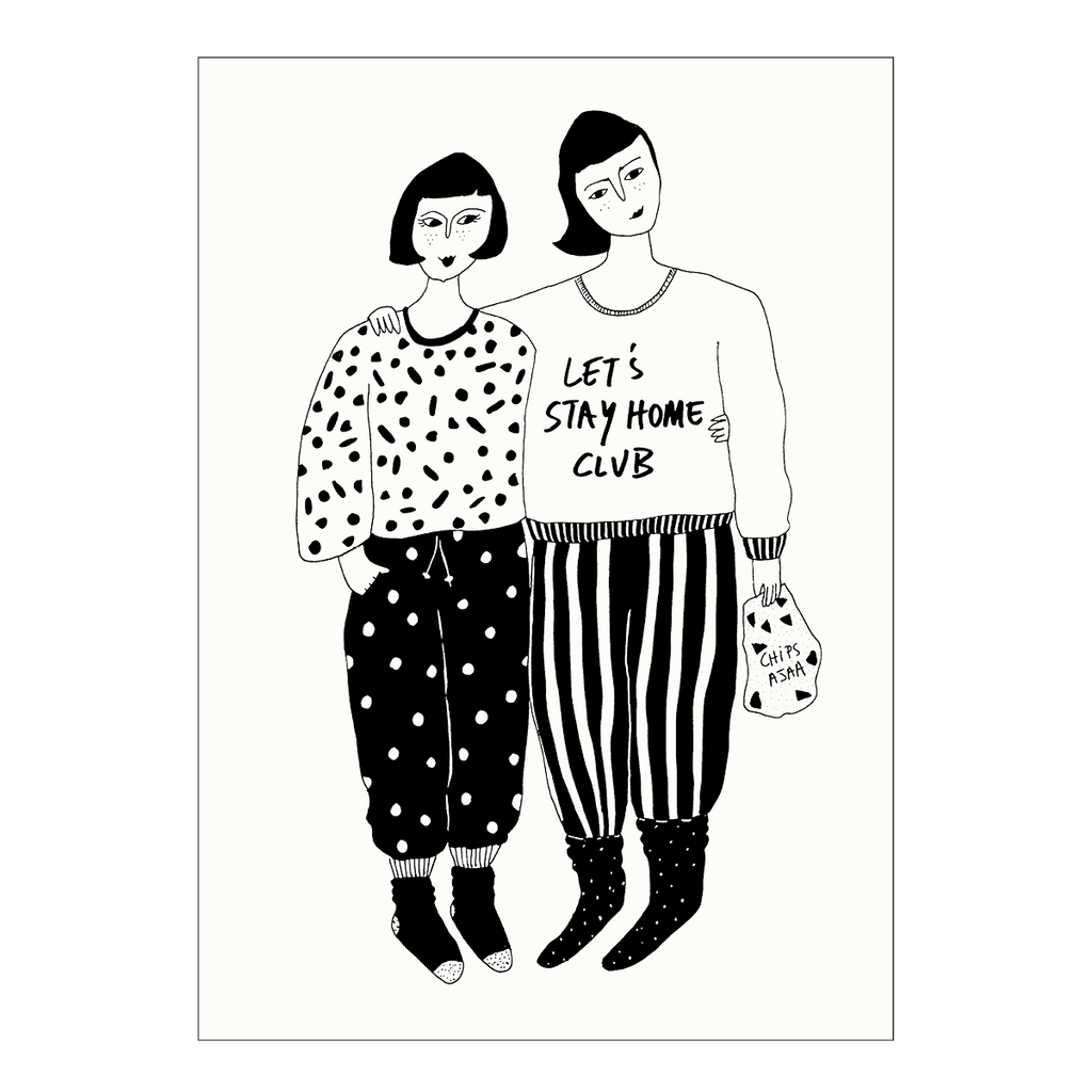 postcard stay home club