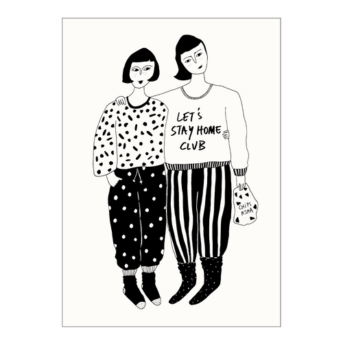 postcard stay home club